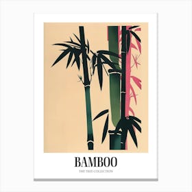Bamboo Tree Colourful Illustration 1 Poster Canvas Print