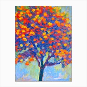 American Elm tree Abstract Block Colour Canvas Print