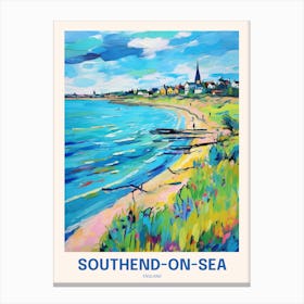 Southend On Sea England Uk Travel Poster Canvas Print