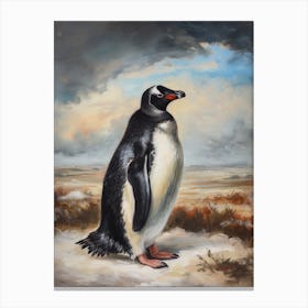 Adlie Penguin Salisbury Plain Oil Painting 4 Canvas Print