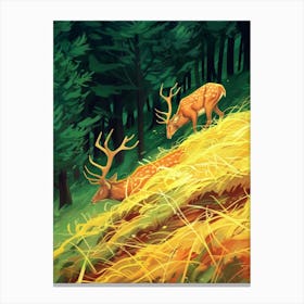 Deer In The Forest 26 Canvas Print