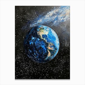 Earth In Space 6 Canvas Print