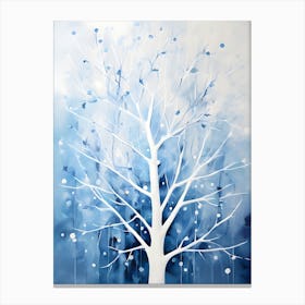 White Tree Canvas Print