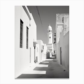 Sousse, Tunisia, Black And White Photography 4 Canvas Print