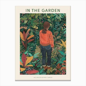 In The Garden Poster Wellington Botanic Garden New Zealand 1 Canvas Print