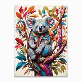 COLORFUL KOALA Canvas Print
