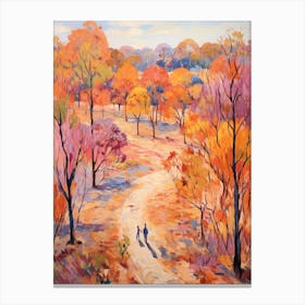 Autumn City Park Painting Kings Park Perth Australia 1 Canvas Print