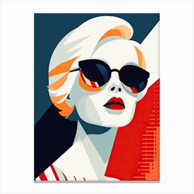 Sleek Pop Art US Icons Canvas Print