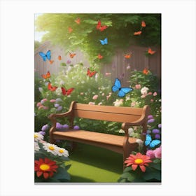 Butterfly Garden Canvas Print