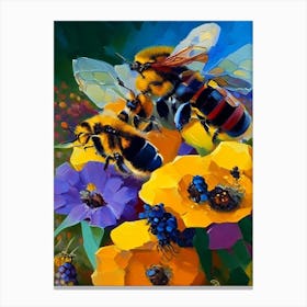 Bees 1 Painting Canvas Print