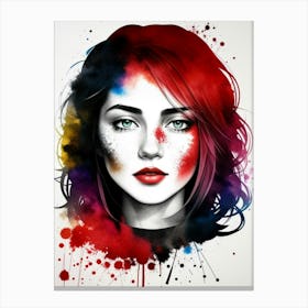 Portrait Of A Girl Canvas Print