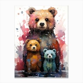 Nature S Embrace Bear At Peace Canvas Print