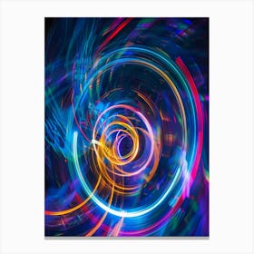 Abstract Swirling Light Canvas Print