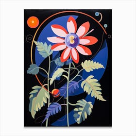 Passionflower 3 Hilma Af Klint Inspired Flower Illustration Canvas Print