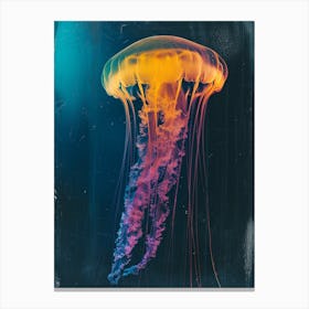 Inverted Jellyfish Polaroid Inspired 4 Canvas Print