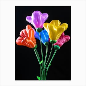 Bright Inflatable Flowers Freesia 3 Canvas Print