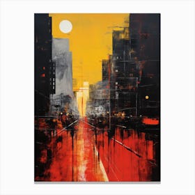 Sunset In The City 2 Canvas Print