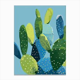 Bishops Cap Cactus Minimalist Abstract Illustration 1 Canvas Print