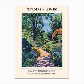 Golders Hill Park London Parks Garden 3 Canvas Print