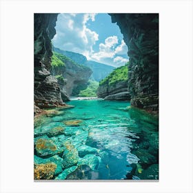 Cave In The Mountains 4 Canvas Print