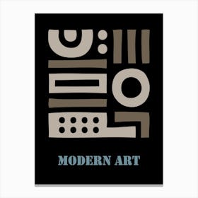 Mid Century Modern Abstract 3 Canvas Print