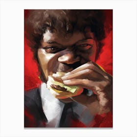 Pulp Fiction Tarantino Burger Canvas Print