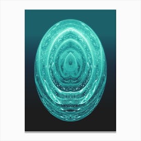  Spiritual Digital Crystal Green Canvas Print