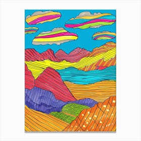 Colorful Landscape 1 Canvas Print