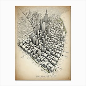 Five Boroughs 2 Canvas Print