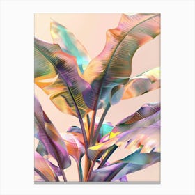 Rainbow Banana Leaf Canvas Print
