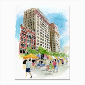 Union Square Market 1 Canvas Print