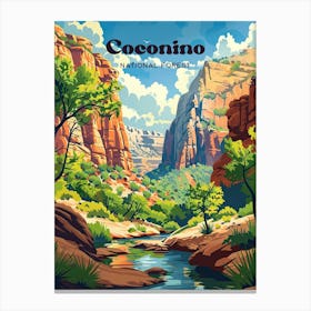 Coconino National Forest Arizona Usa Travel Art Canvas Print