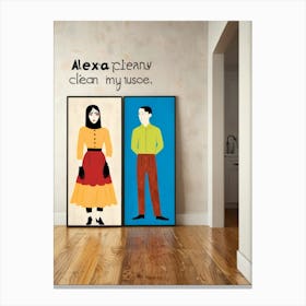 Alexis Cyrus Clean My Use Canvas Print