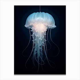 Lions Mane Jellyfish Realistic 5 Canvas Print