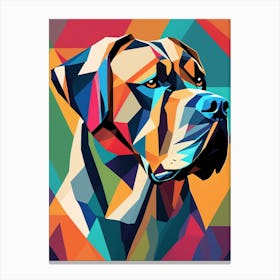 Abstract Dog Painting Canvas Print