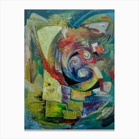 Beautiful Dance of Color, Abstract Acrylic Canvas Print