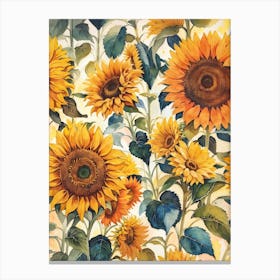 Sunflowers Print Canvas Print