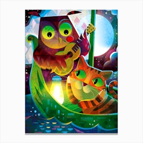 Owl and the Pussycat Canvas Print