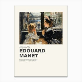 Museum Poster Inspired By Edouard Manet 1 Canvas Print