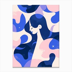 Illustration Of A Woman Canvas Print