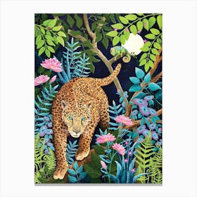 Leopard Jungle Canvas Print