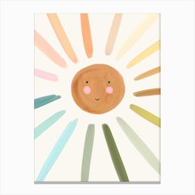 Pastel Sun Canvas Print