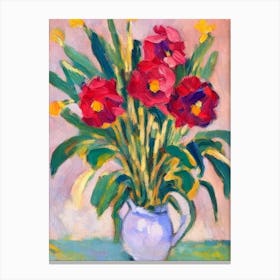 Daffodils Artwork Name Flower Canvas Print