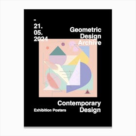 Geometric Design Archive Poster 08 Canvas Print