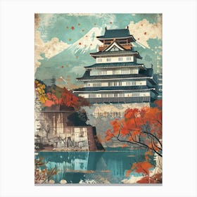 Nijo Castle Mid Century Modern 1 Canvas Print