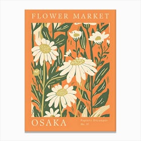 Flower Market Osaka 1 Canvas Print