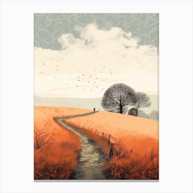 The Cotswold Way England 5 Hiking Trail Landscape Canvas Print