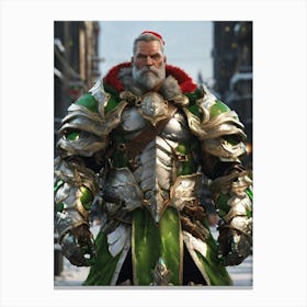 Santa in Armor Canvas Print