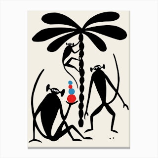 Apes And Crystal Balls Canvas Print