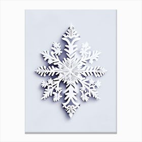 Frozen, Snowflakes, Marker Art 3 Canvas Print